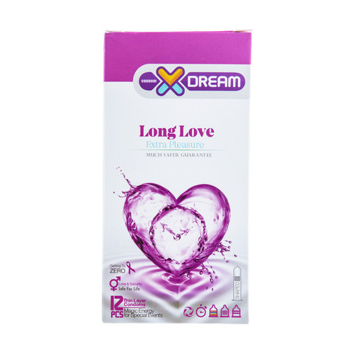 کاندوم ایکس دریم مدل Long love بسته ۱۲ عددی