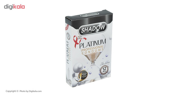 کاندوم شادو مدل Platinum بسته 12 عددی