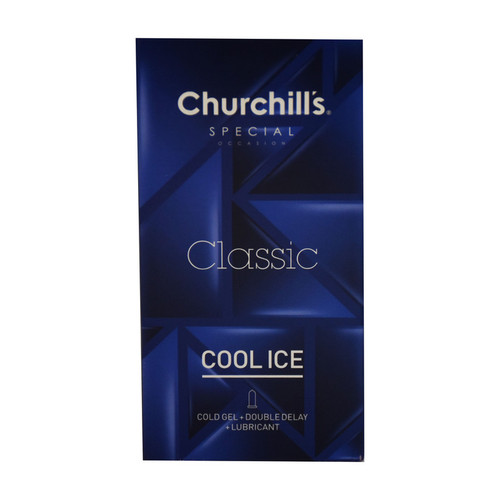 کاندوم چرچیلز مدل Classic Cool Ice بسته 12 عددی