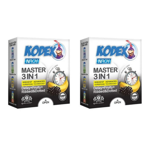 کاندوم ناچ کدکس مدل master مجموعه 2 عددی