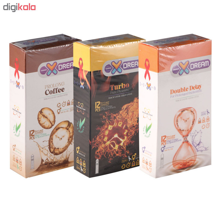 کاندوم ایکس دریم کد X100 مجموعه 3 عددی