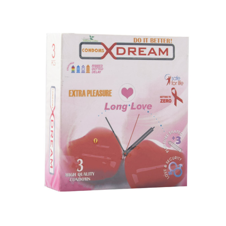 کاندوم ایکس دریم مدل Long Love بسته 3 عددی