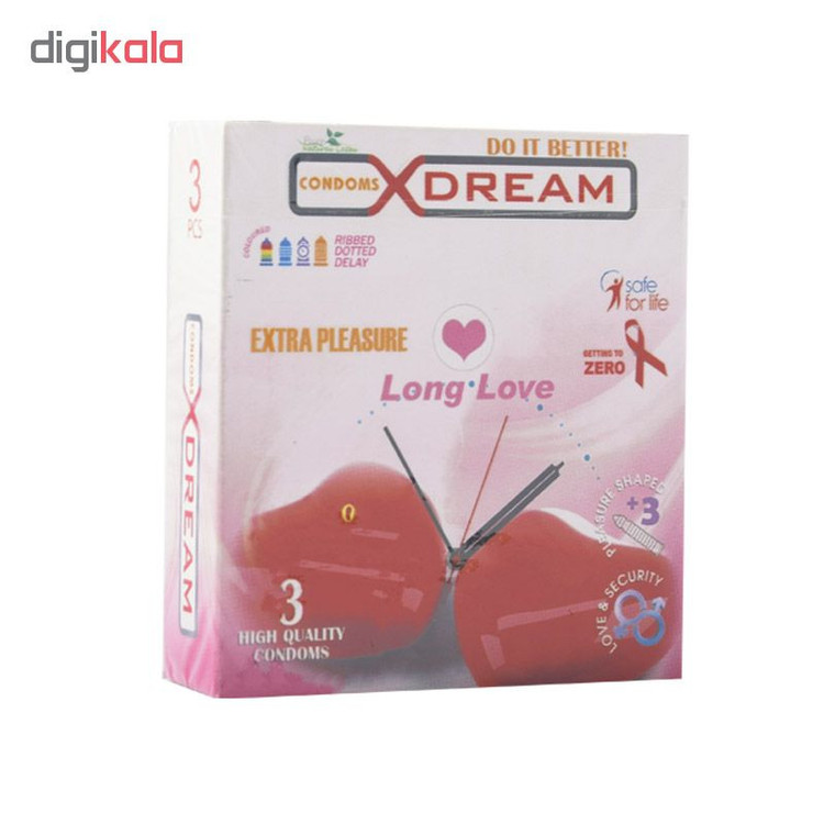 کاندوم ایکس دریم مدل Long Love بسته 3 عددی