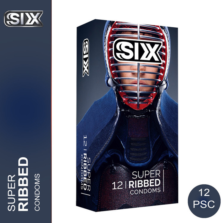 کاندوم سیکس مدل SUPERRIBBED12 مجموعه 12 عددی