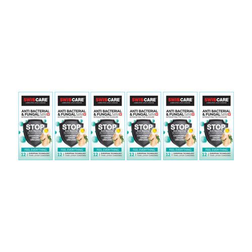 کاندوم سوئیس کر مدل ANTI BACTERIAL مجموعه 6 عددی
