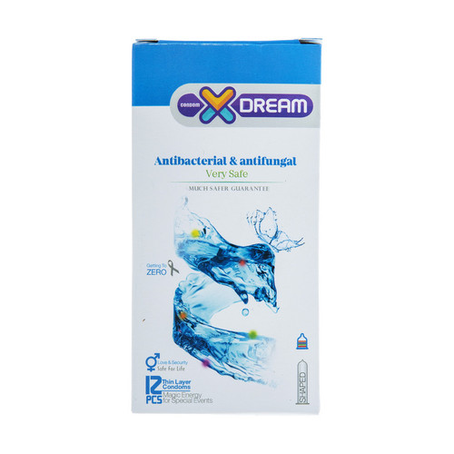 کاندوم ایکس دریم مدل Antibacterial and Antifungal بسته ۱۲ عددی