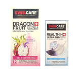 کاندوم سوئیس کر مدل DRAGON FRUIT Real Thin مجموعه 2 عددی