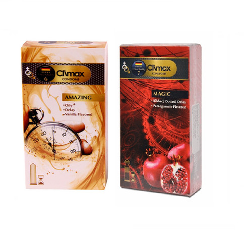 کاندوم کلایمکس مدل AMAZING بسته 12 عددی به همراه کاندوم کلایمکس مدل Magic بسته 12 عددی