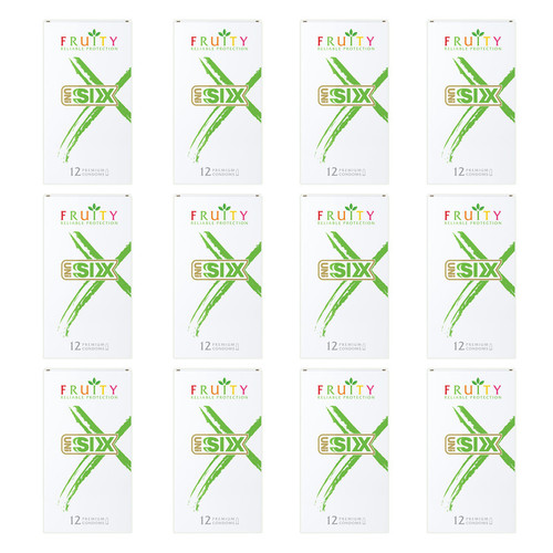 کاندوم سیکس مدل Mix Fruits-N دوازده بسته 12 عددی