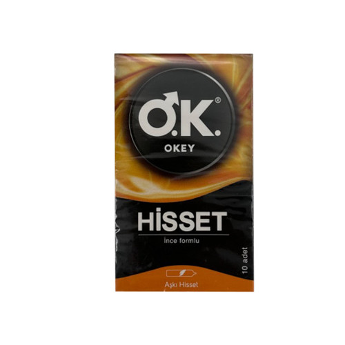 کاندوم اوکی مدل Hisset بسته 10 عددی