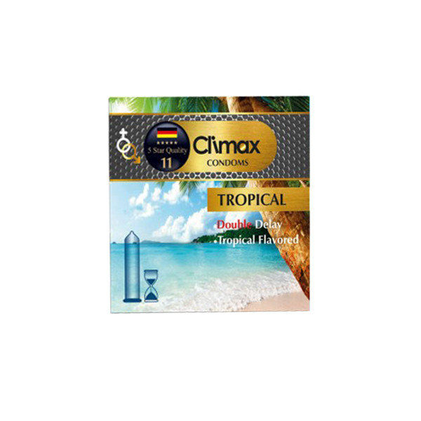 کاندوم کلایمکس مدل Tropical 11 بسته 3 عددی