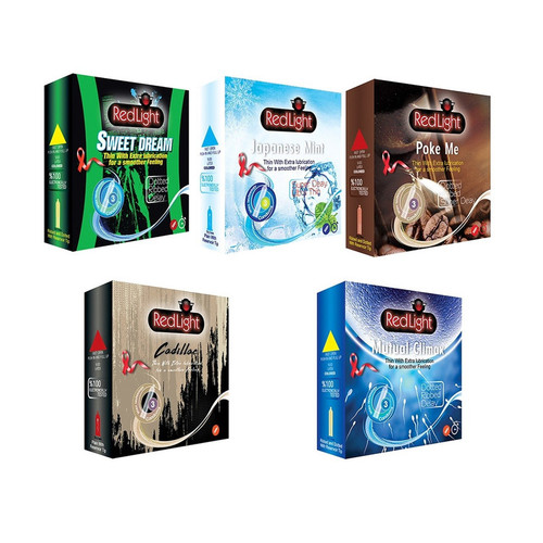 کاندوم ردلایت مدل Redlight Pack مجموعه پنج عددی