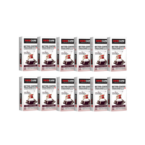 کاندوم سوئیس کر مدل Bitter Coffee prolong مجموعه 12 عددی