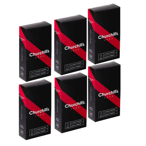 کاندوم چرچیلز مدل Classic Natural مجموعه 6 عددی