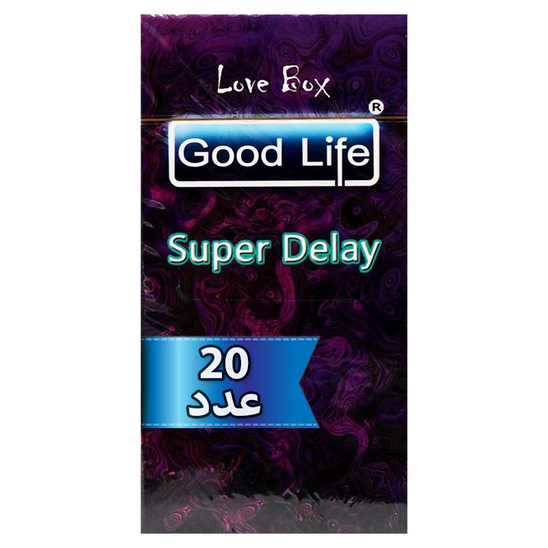 کاندوم گودلایف مدل LOV_Superdelay بسته 20 عددی