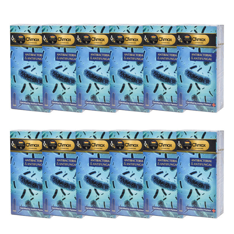 کاندوم کلایمکس مدل Antibacterial Antifungal 9 مجموعه 12 عددی