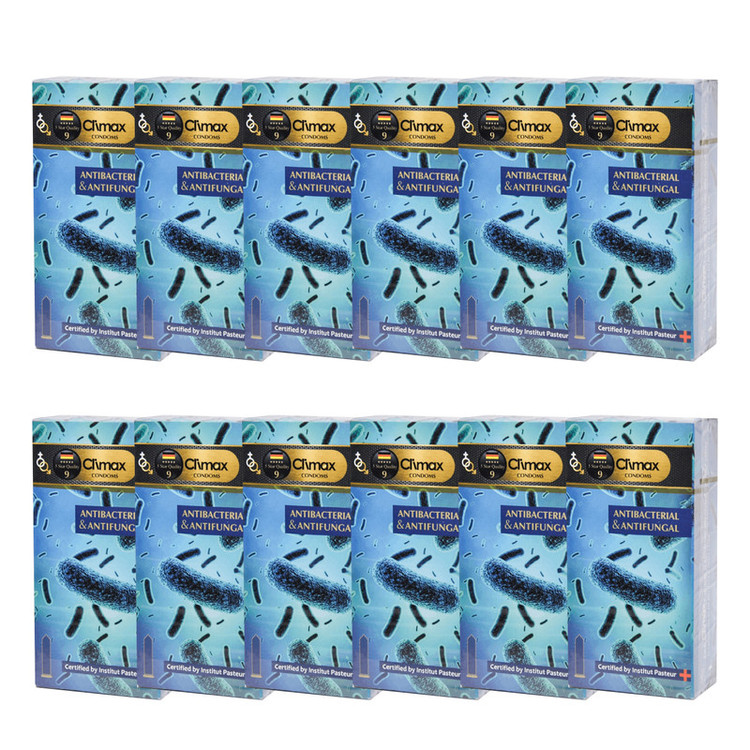 کاندوم کلایمکس مدل Antibacterial Antifungal 9 مجموعه 12 عددی