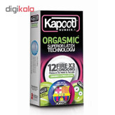 کاندوم کاپوت مدل ORGASMIC بسته 12 عددی