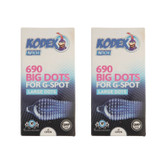 کاندوم ناچ کدکس مدل BIG DOTS مجموعه 2 عددی