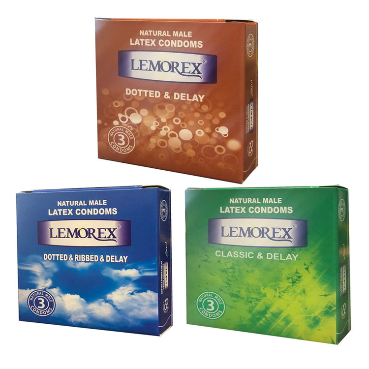 کاندوم لمورکس کد L-3x32 مجموعه 3 عددی