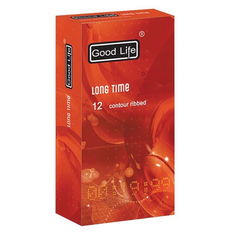 کاندوم گودلایف مدل تاخیریlongtime And Ribbed بسته 12 عددی