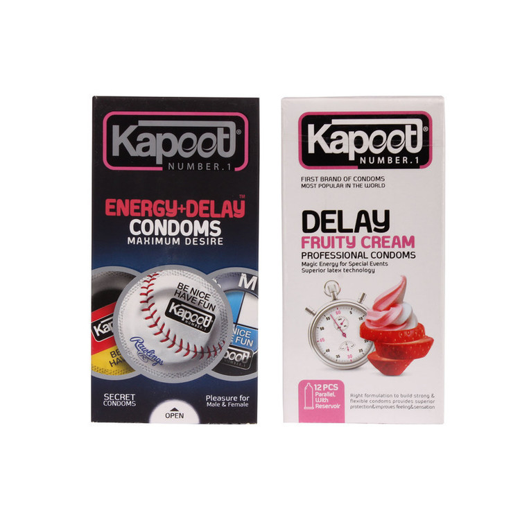 کاندوم کاپوت مدل SUPERHERO-12 مجموعه 12 عددی