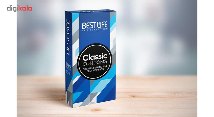 کاندوم بست لایف مدل Classic بسته 12 عددی