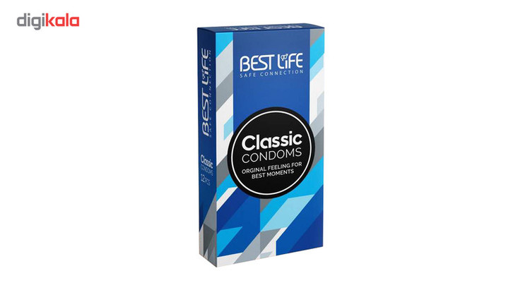 کاندوم بست لایف مدل Classic بسته 12 عددی