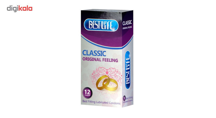 کاندوم بست لایف مدل Classic بسته 12 عددی
