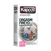 کاندوم کاپوت مدل ORGASM FIRE X3 مجموعه 2 عددی